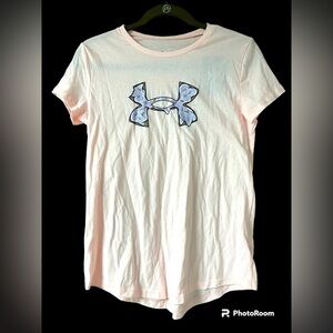 Under Armour girl’s size large pink graphic tee